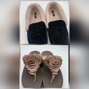 2 Pair FitFlops Orthotic Sandals & Shearling Style Slippers